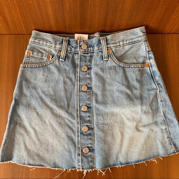 Levi's Dresses & Skirts - Levi’s Button Front Mini Skirt